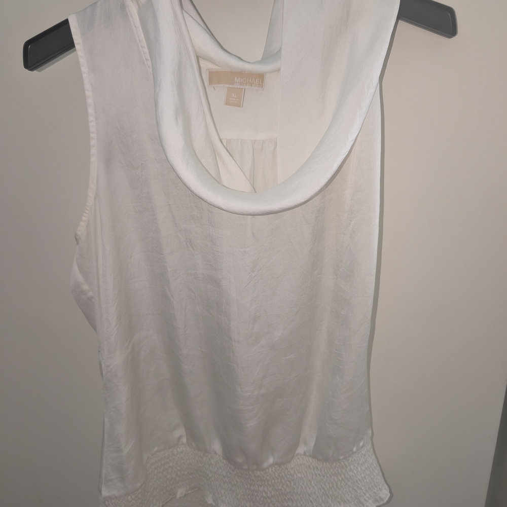 Michael Kors Cream Sleeveless Blouse